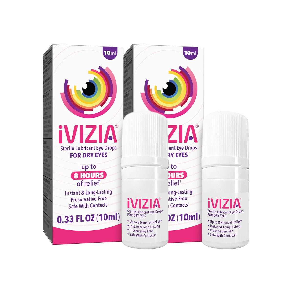 iVIZIA 2-Pack Sterile Lubricant Eye Drops, Preservative-Free iVIZIA 2-Pack Sterile Lubricant Eye Drops, Preservative-Free