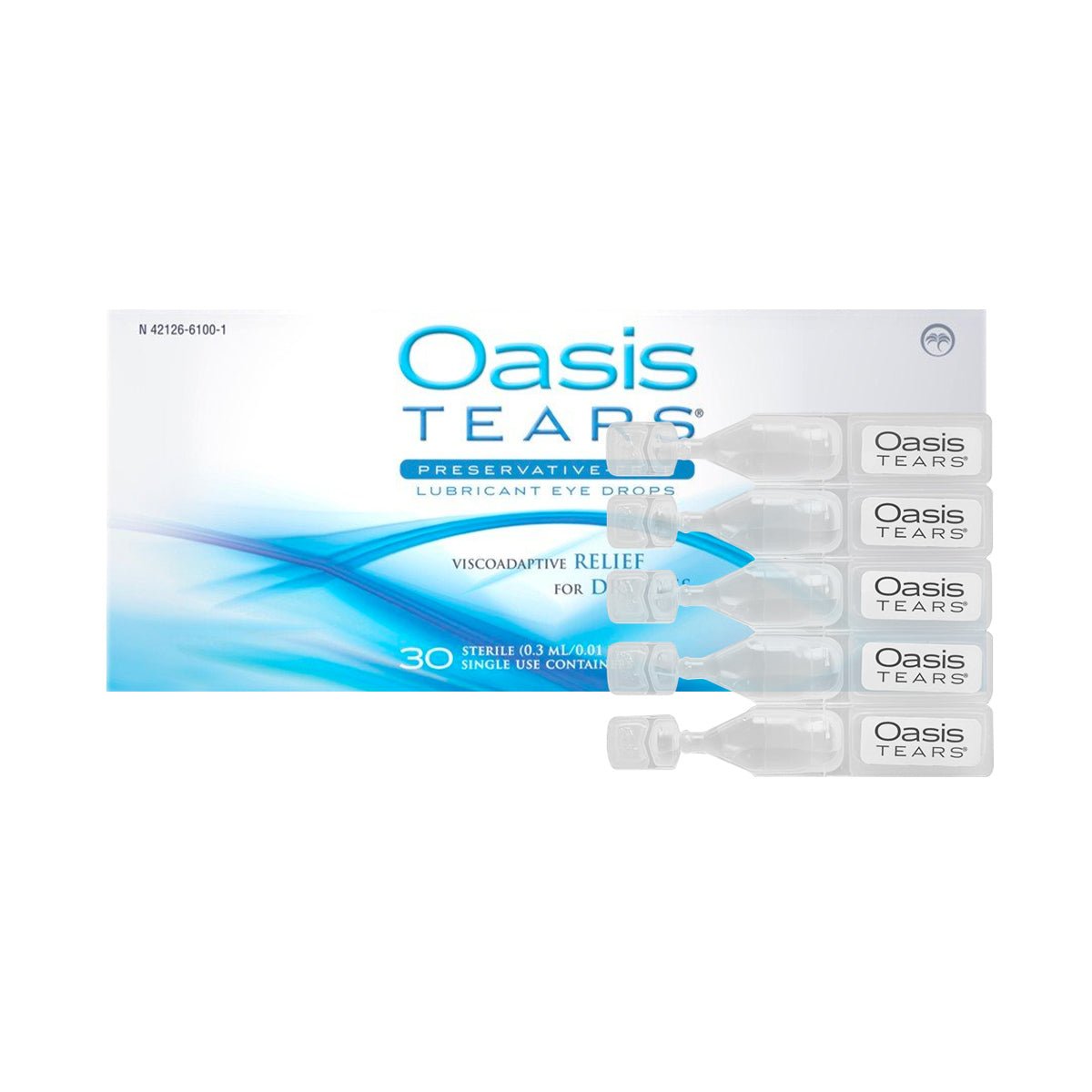 Oasis Tears Preservative - Free Eye Drops Mild - Moderate (30ct. Vials) - Dryeye Rescue