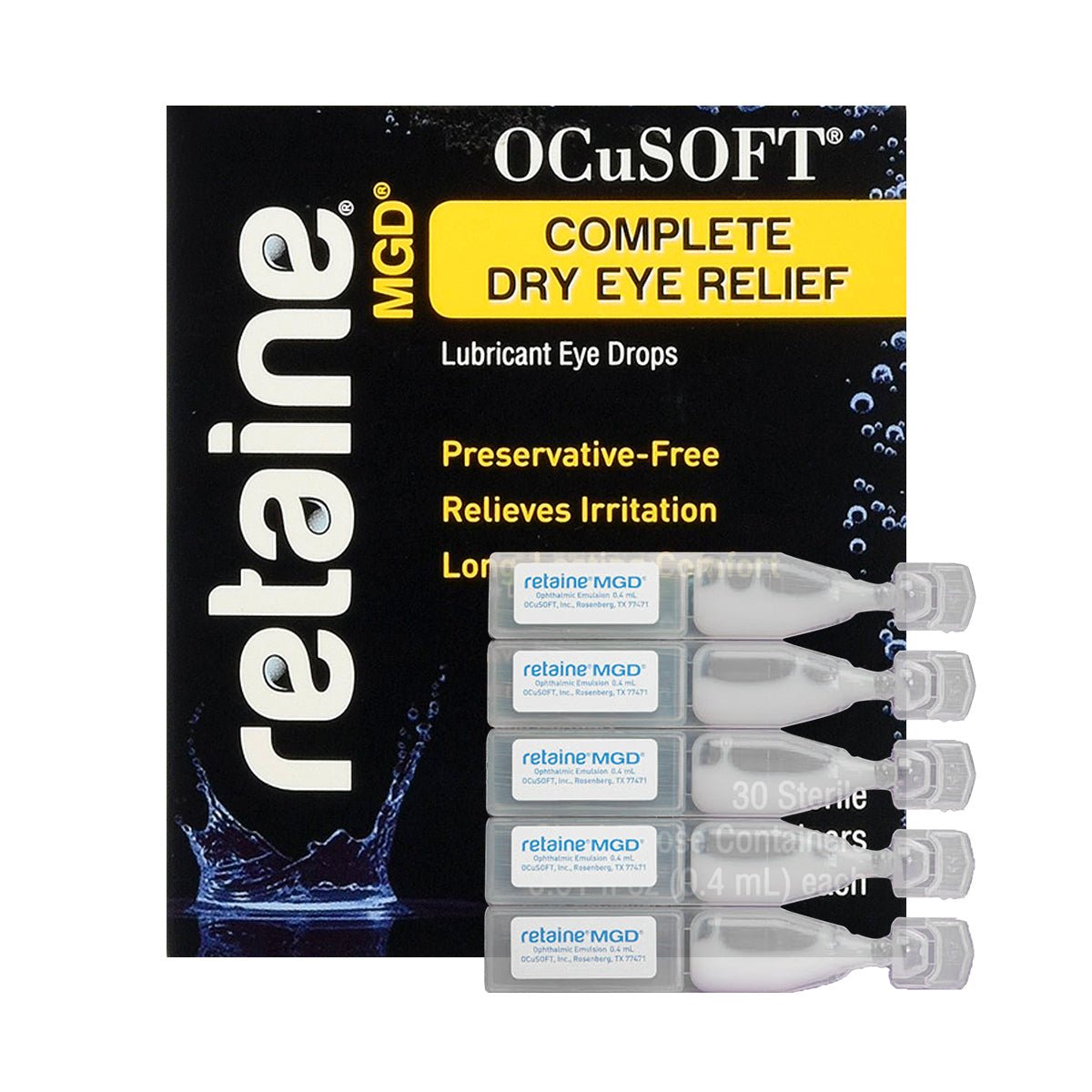 Ocusoft Retaine MGD Eye Drops (Preservative - Free) - Dryeye Rescue