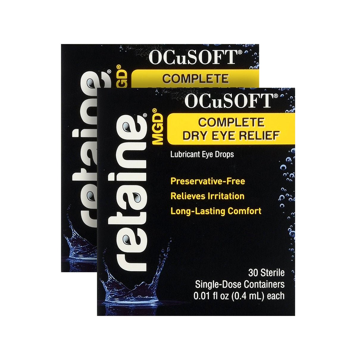 Ocusoft Retaine 2 - pack MGD Eye Drops 60 Vials (Preservative - Free) 2 - Pack - Dryeye Rescue