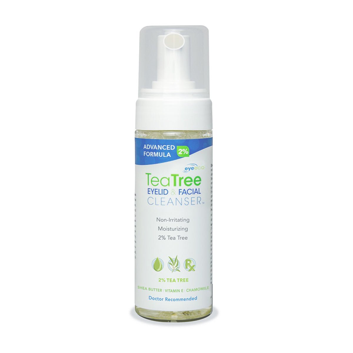 Advanced Formula 2% Tea Tree Eyelid Foam & Facial Cleanser (2 Sizes)