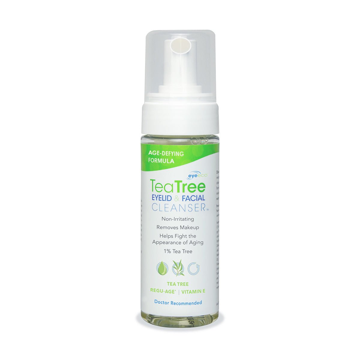 TranquilEyes Age - Defying 1% Tea Tree Eyelid & Facial Cleanser – Reduces Dark Circles & Puffiness, Hydrating & Soothing Formula - Dryeye Rescue