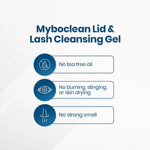 MyboClean Hydrating Lids and Lash Cleansing Gel (2 pc) - 1 Year Supply - Dryeye Rescue
