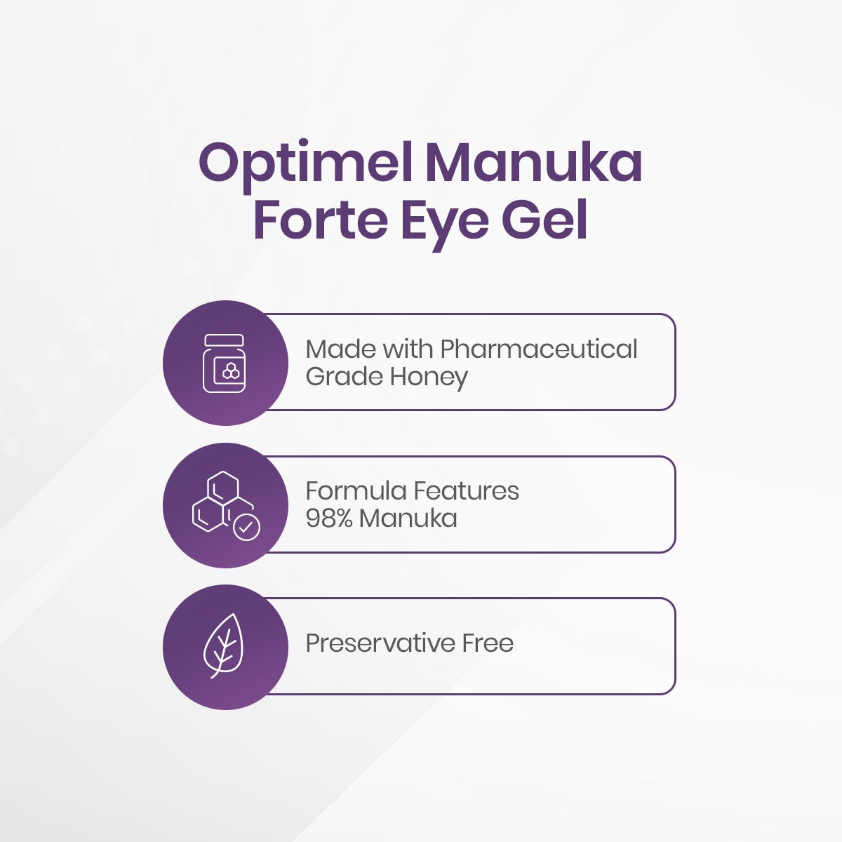 OptiMel Manuka Forte Eye Gel Ointment (0.35 oz/10g tube) - Dryeye Rescue