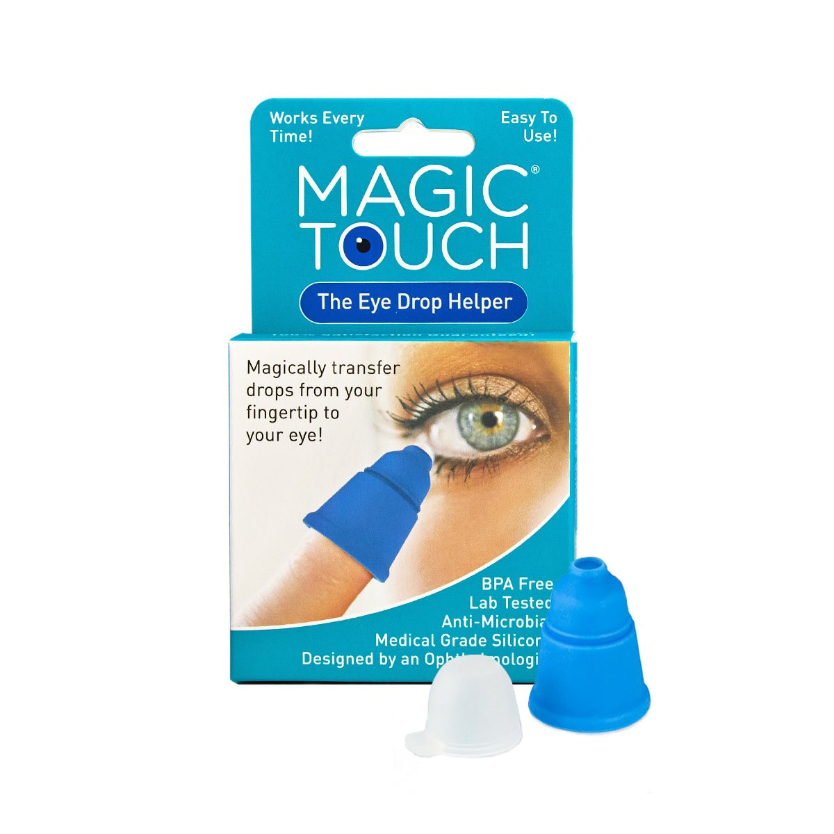 Magic Touch Eye Drop Applicator, Easy to Use, Reduce Waste - Dryeye Rescue