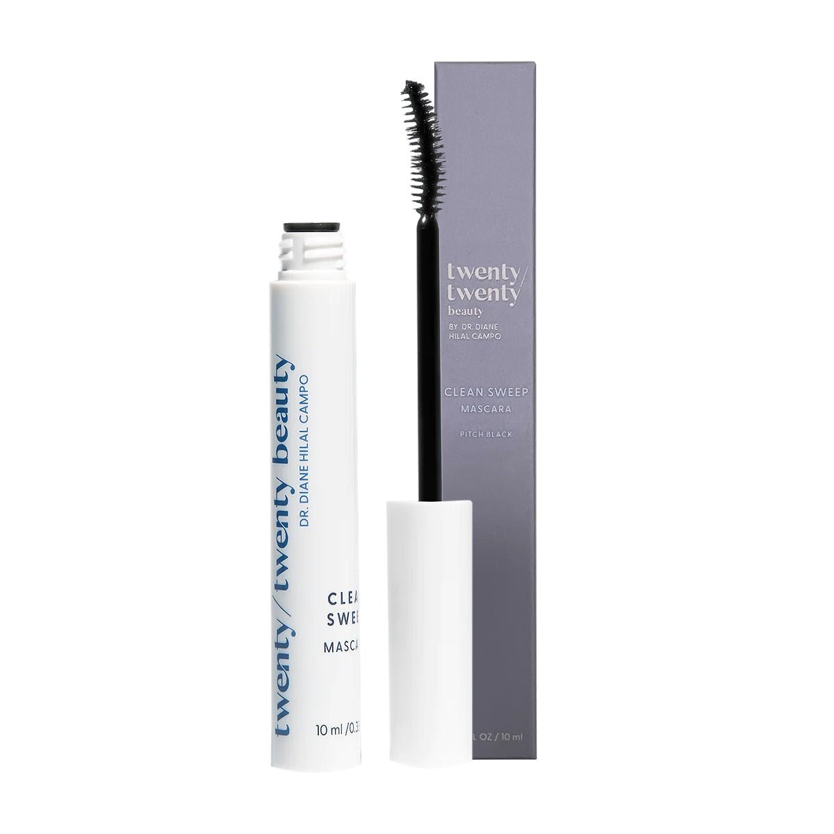 Twenty Twenty Clean Sweep Mascara, Pitch Black, 10ml - Dryeye Rescue