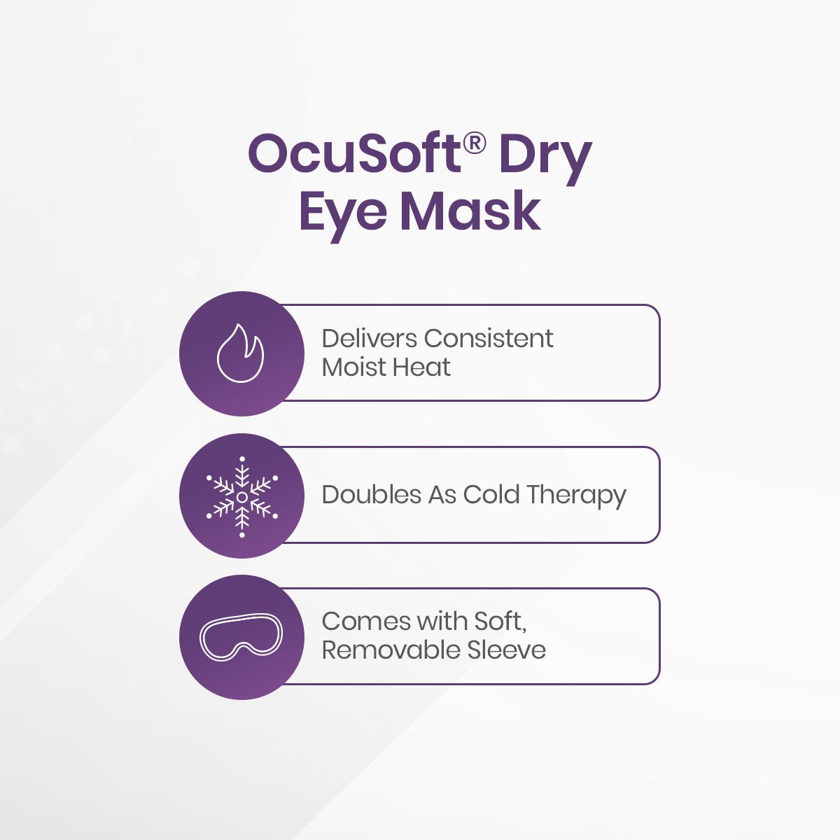 Ocusoft Dry Eye Mask Premium (Single Mask) - Dryeye Rescue