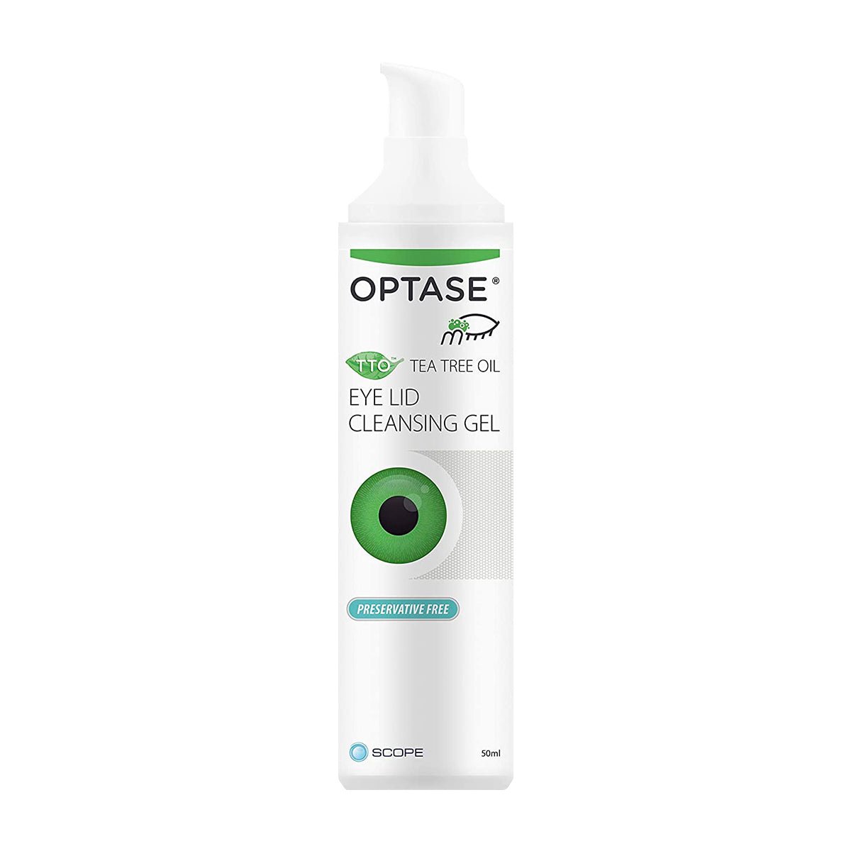 Optase Tea Tree Oil Eye Lid Cleansing Gel (50mL) - Dryeye Rescue