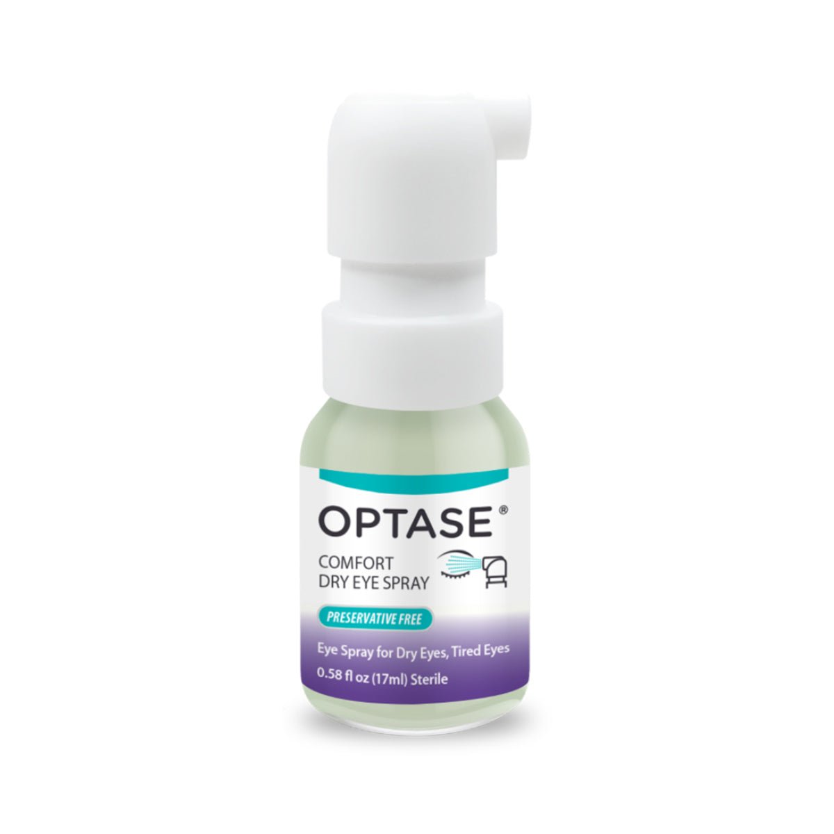 Optase Comfort Dry Eye Spray - Eye Spray for Dry Eyes - Preservative Free Artificial Tears Eye Drops Alternative - .58 fl oz - Dryeye Rescue