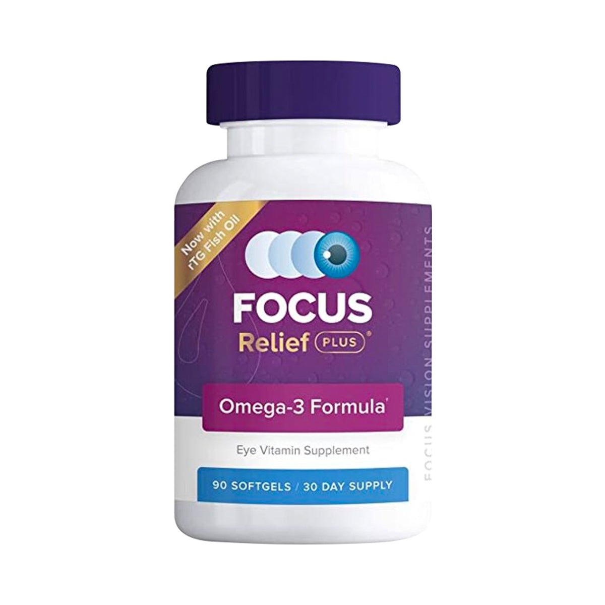 Focus Relief Plus Dry Eye Omega Formula (90 ct. 30 Day Supply) - Dryeye Rescue