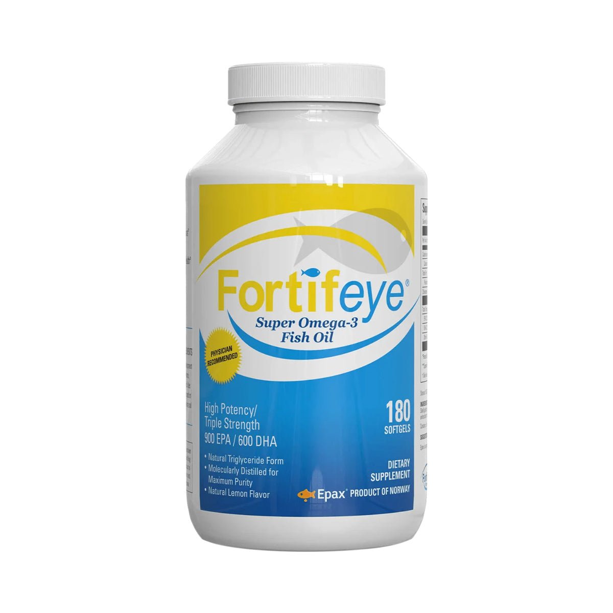 Fortifeye Super Omega - 3 Fish Oil (180ct 3 Month Supply) - Dryeye Rescue