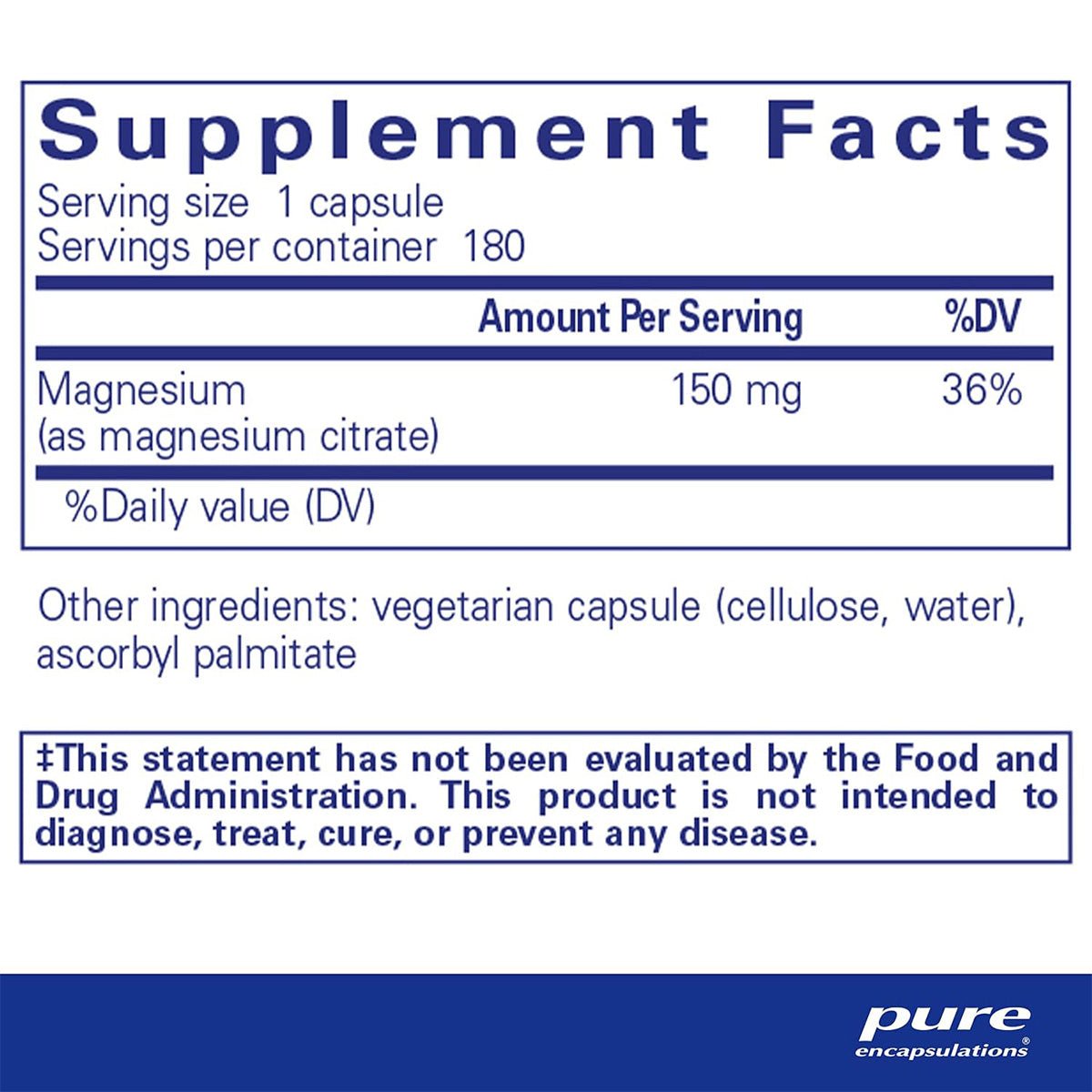 Pure Encapsulations Magnesium (Citrate) - Dryeye Rescue