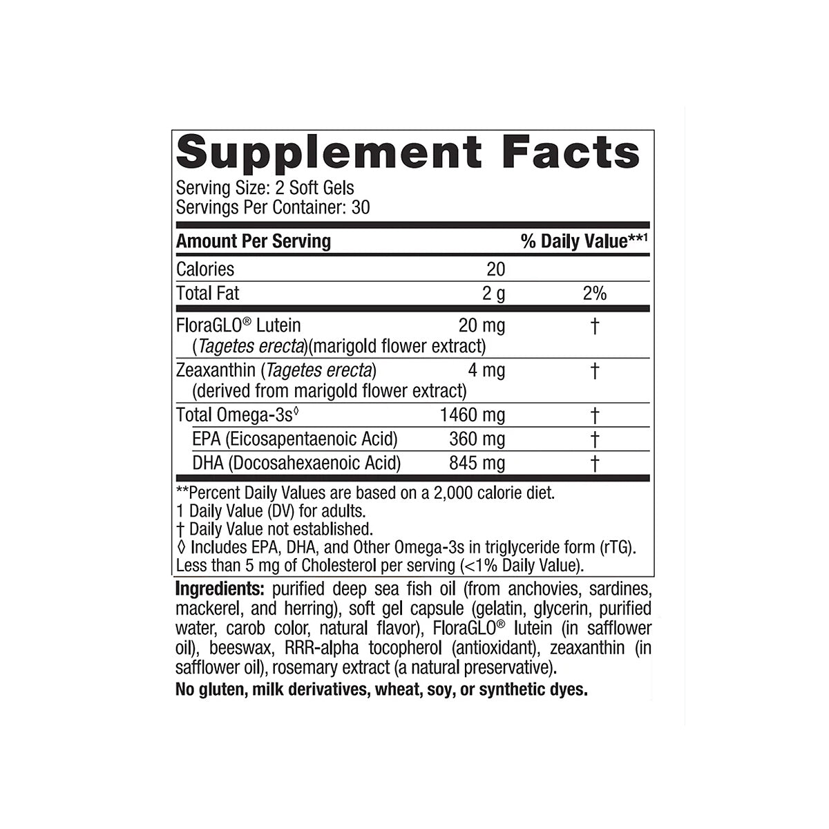 Nordic Naturals ProDHA Eye – Advanced Omega - 3 with Lutein & Zeaxanthin for Vision & Eye Health – 60ct & 120ct Softgels - Dryeye Rescue