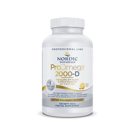 Nordic Naturals ProOmega® 2000 - D – High - Potency Omega - 3 with Vitamin D3 for Eye & Vision Health (120ct) - Dryeye Rescue
