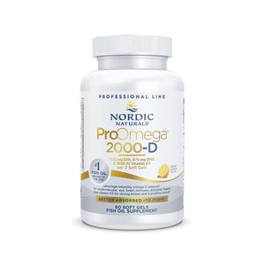 Nordic Naturals ProOmega® 2000 - D – High - Potency Omega - 3 with Vitamin D3 for Eye & Vision Health (60ct) - Dryeye Rescue