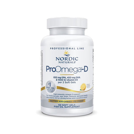 Nordic Naturals ProOmega - D Lemon Flavor (60ct) - Dryeye Rescue