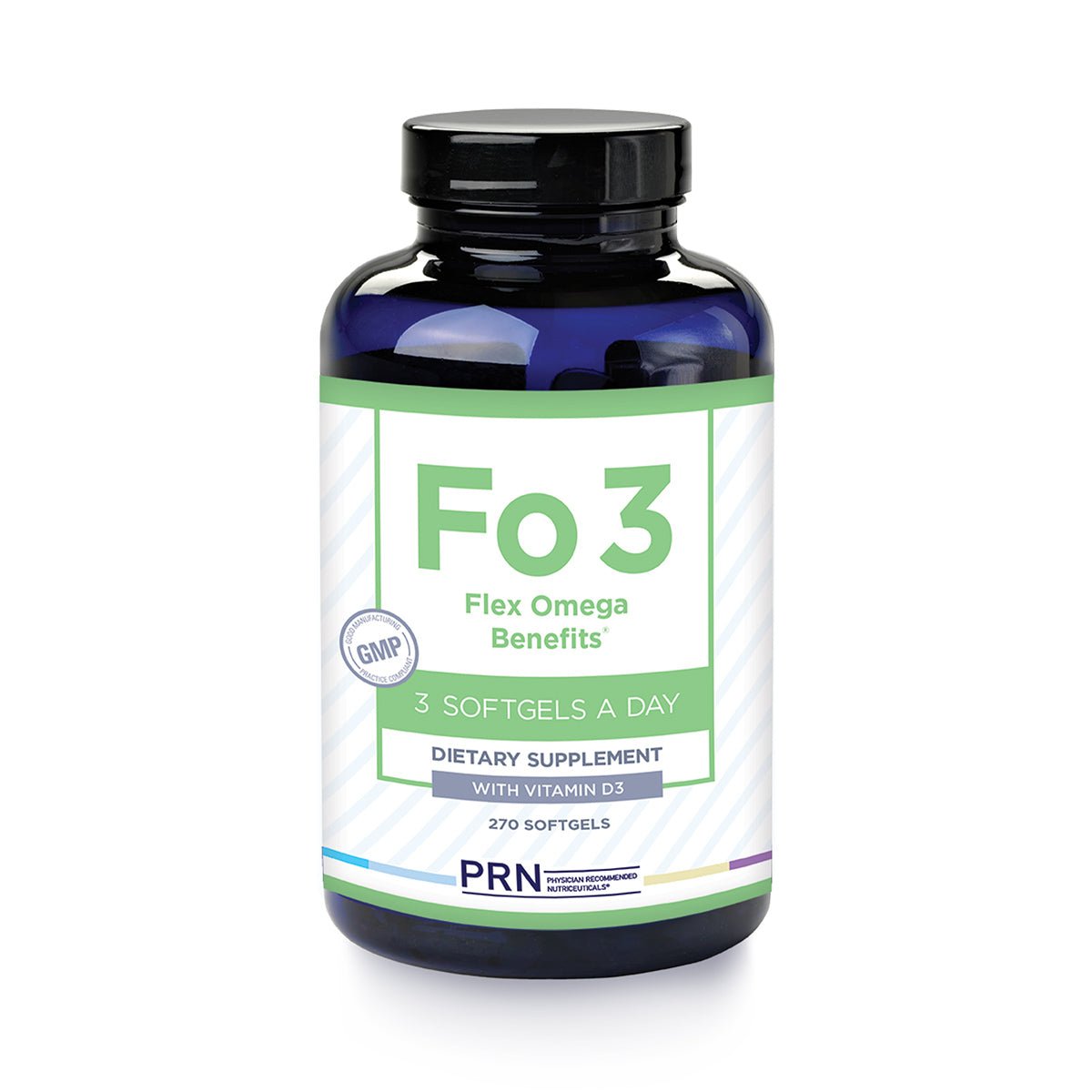 PRN Flex Omega Benefits FO3 with Vitamin D3 for Joint Health (270ct) 3 - Month Supply - Dryeye Rescue