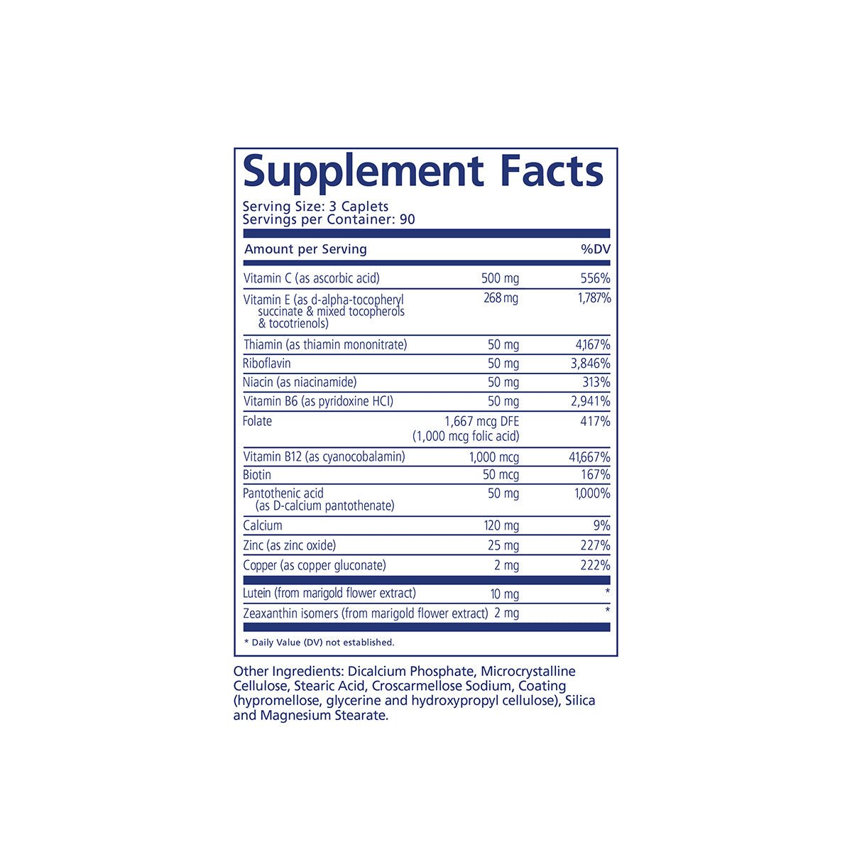 PRN nūmaqula Vitamin - AREDS2 Based Formula with Unique Enhancements - for Advanced Macular Support (90ct/270ct) - Dryeye Rescue