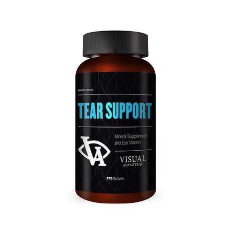 Visual Advantage Tear Support Mineral Supplement and Eye Vitamin (270ct) - 3 Month Supply - Dryeye Rescue