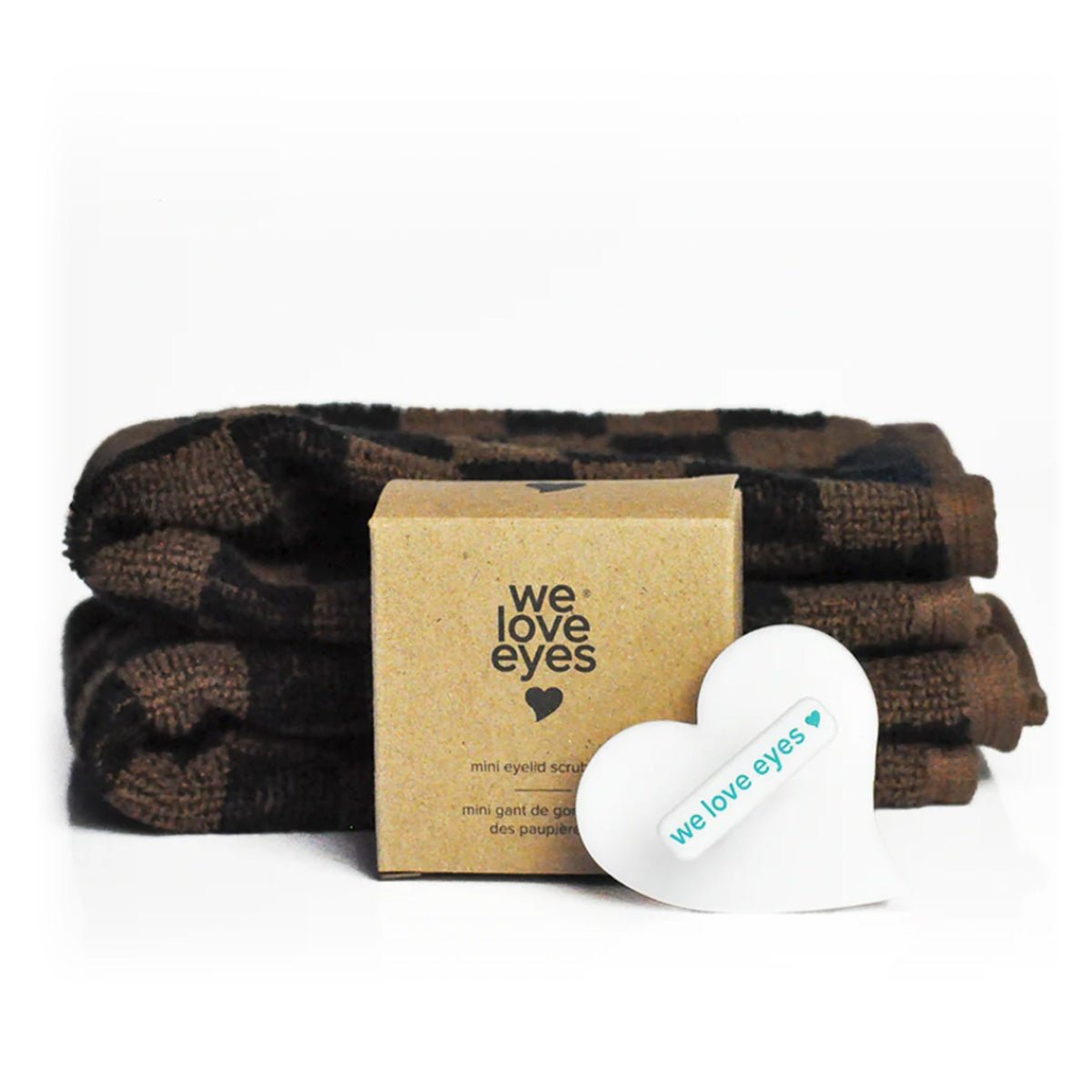 We Love Eyes Mini Eyelid Scrub Mitt – Precision Cleansing for