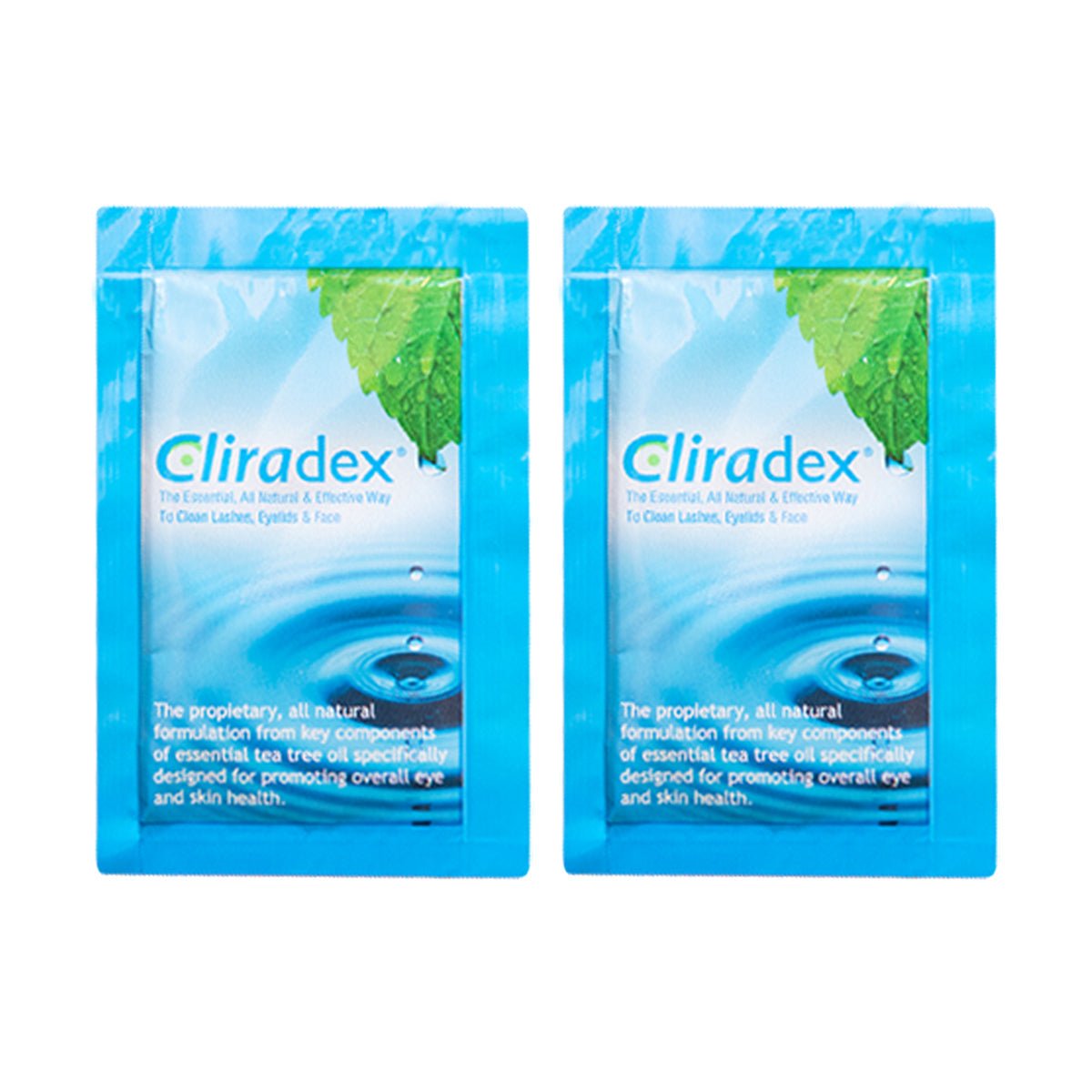 Cliradex Wipes 2 - pack - Tea Tree Oil Extract Eyelid Towelette, 2 x 24 Count (2 - Pack) - Dryeye Rescue