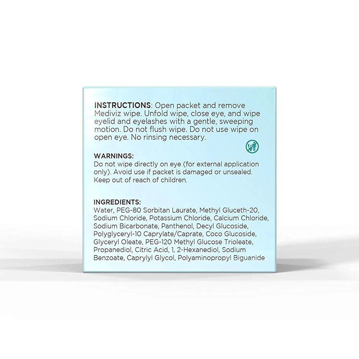 MediViz Eyelid Cleansing Wipes (No Tea Tree Oil) - Dryeye Rescue