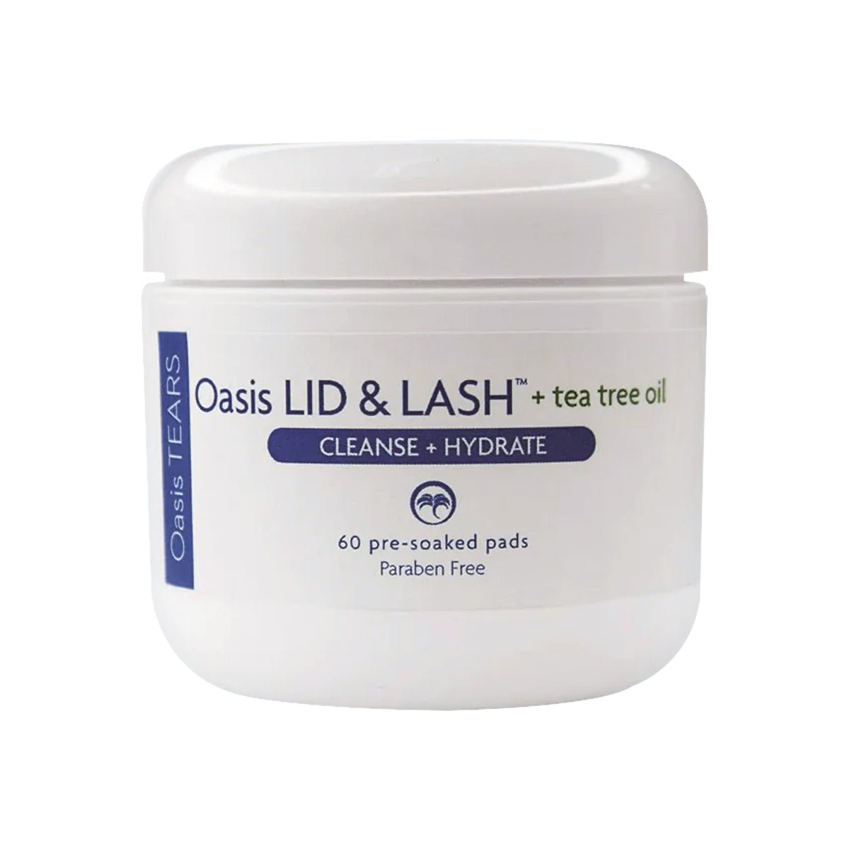 Oasis LID & LASH + Tea Tree Oil Eyelid & Lash Cleansing Wipes (60ct) - Dryeye Rescue