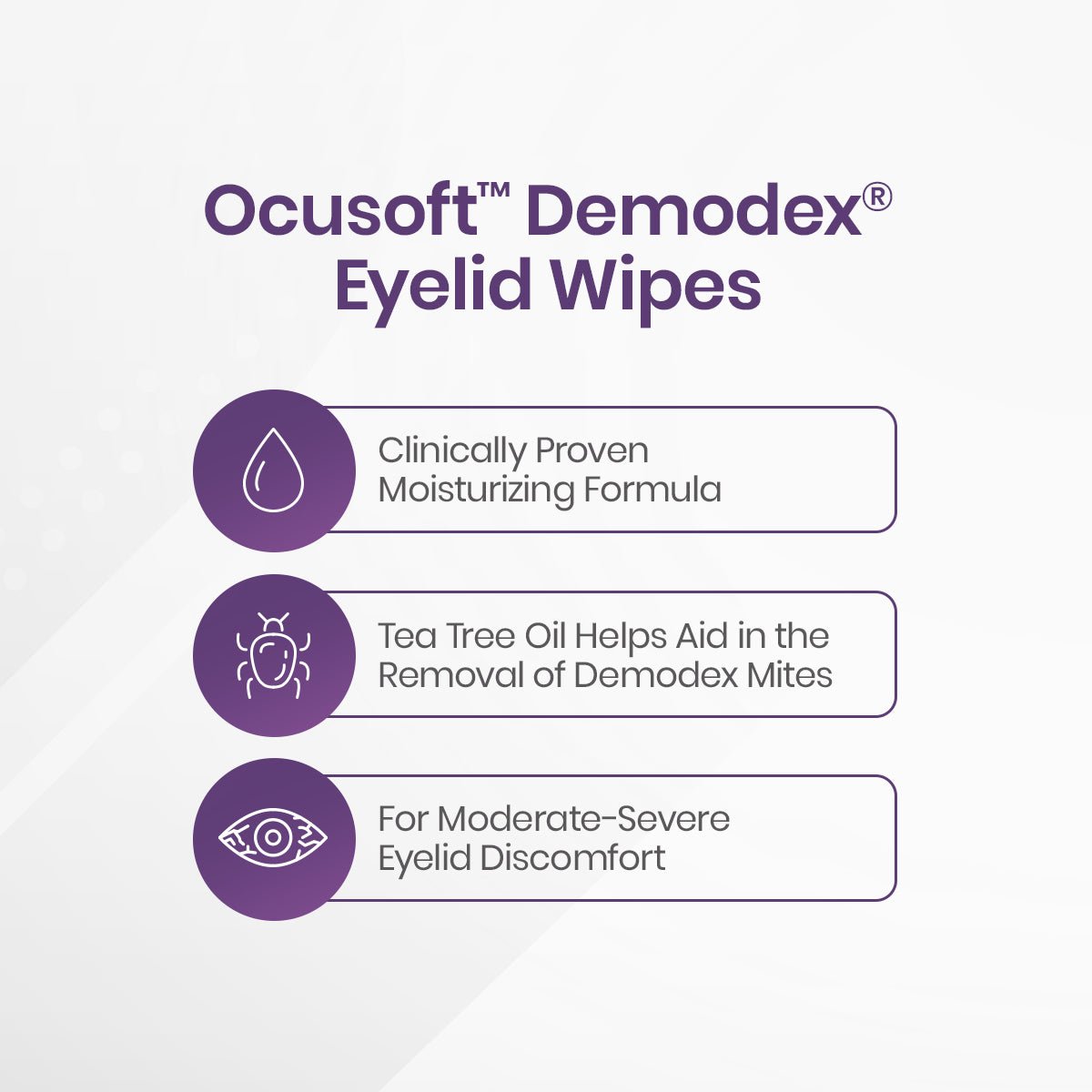 OCuSOFT Oust Demodex Cleanser Pre - Moistened Pads (30ct) - Dryeye Rescue