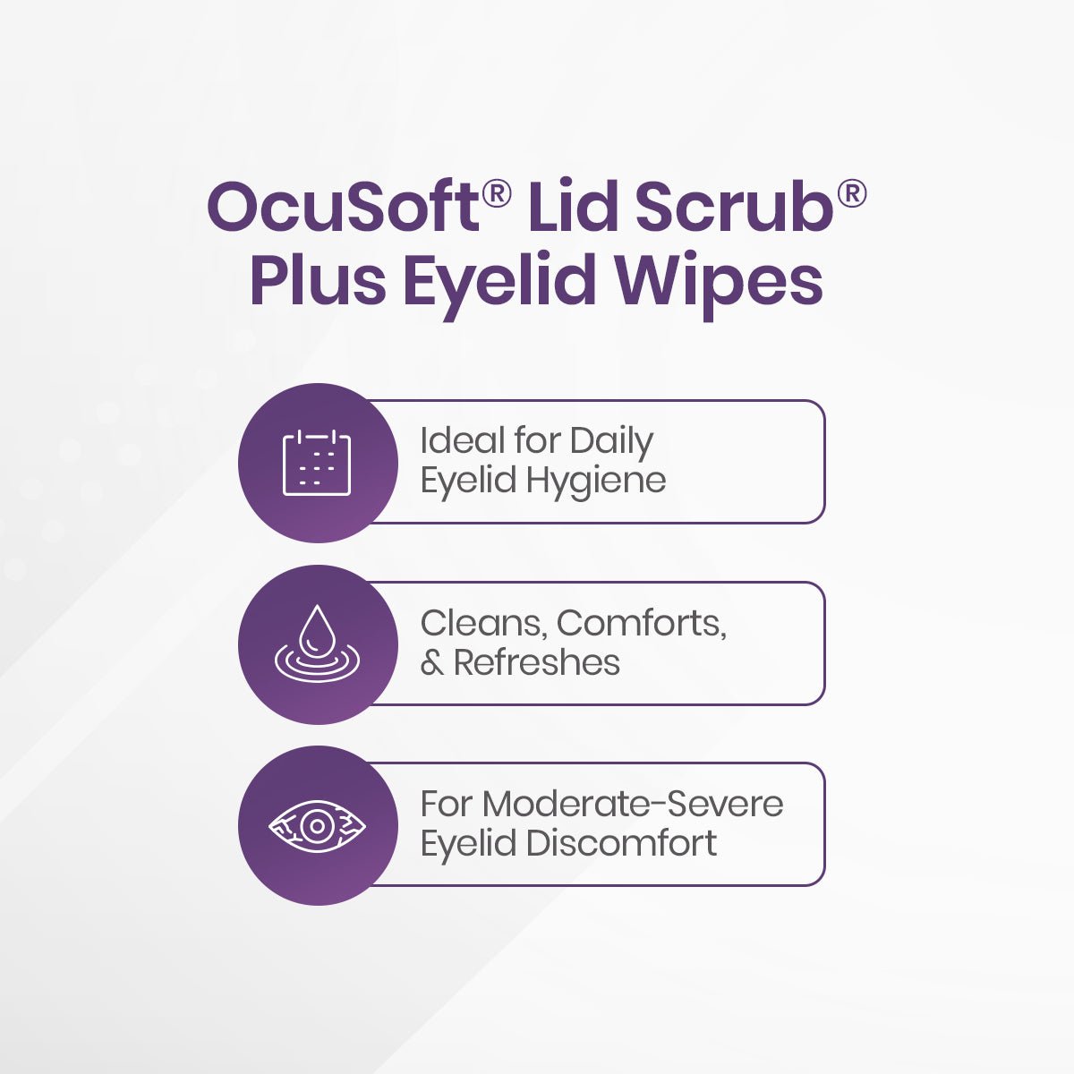 Ocusoft Lid Scrub Plus 30 Pre - Moistened Pads - Dryeye Rescue