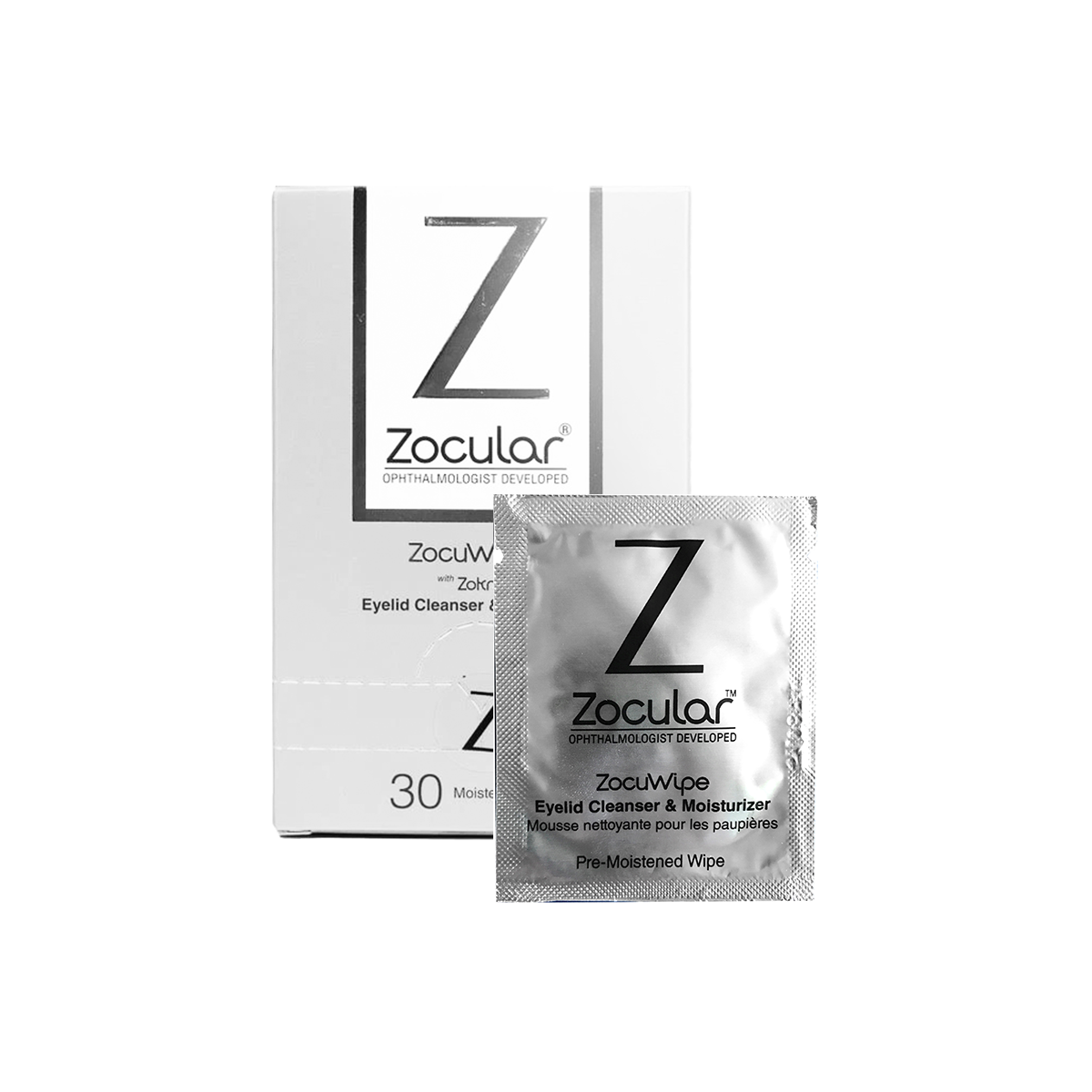 ZocuWipe Eyelid Cleanser and Moisturizer - 30 Count