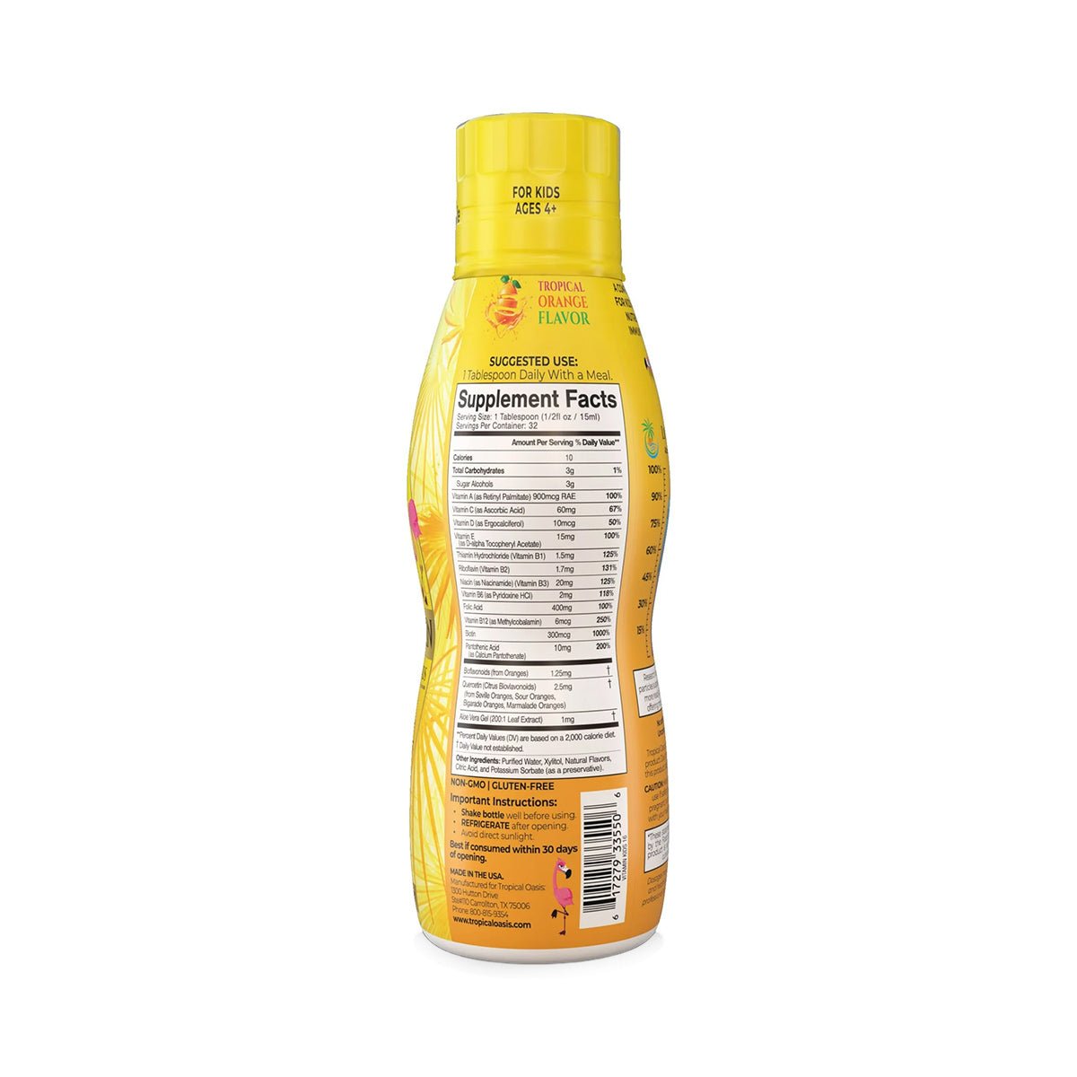 Tropical Oasis Kids Liquid Multivitamin (16oz.) - Dryeye Rescue
