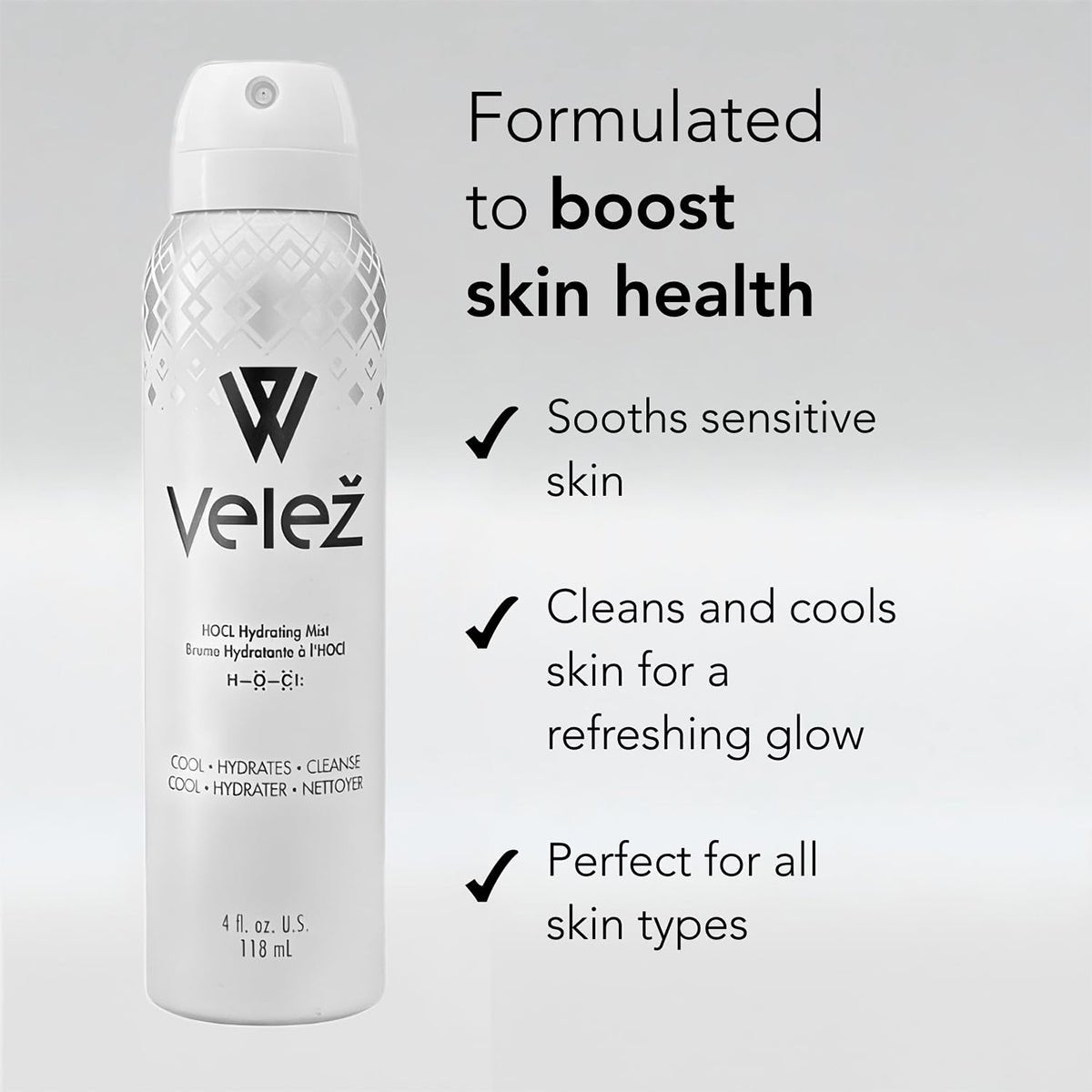 Velez Hypochlorous Hydrating Mist for Face & Eyelids 4 oz – Dryeye