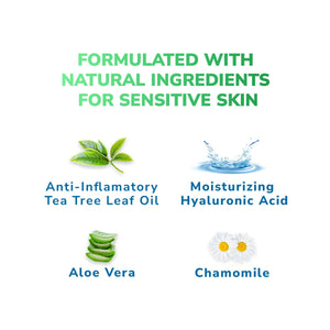 Experience gentle care with Optases preservative-free Tea Tree Oil Eyelid Wipes, combining soothing cleansing benefits and natural ingredients like Tea Tree Leaf Oil, Hyaluronic Acid, Aloe Vera, and Chamomile for sensitive skin.