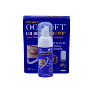 OCuSOFT Oust Demodex Cleanser Foam Compliance Kit (50ml Foam with 100 pads)