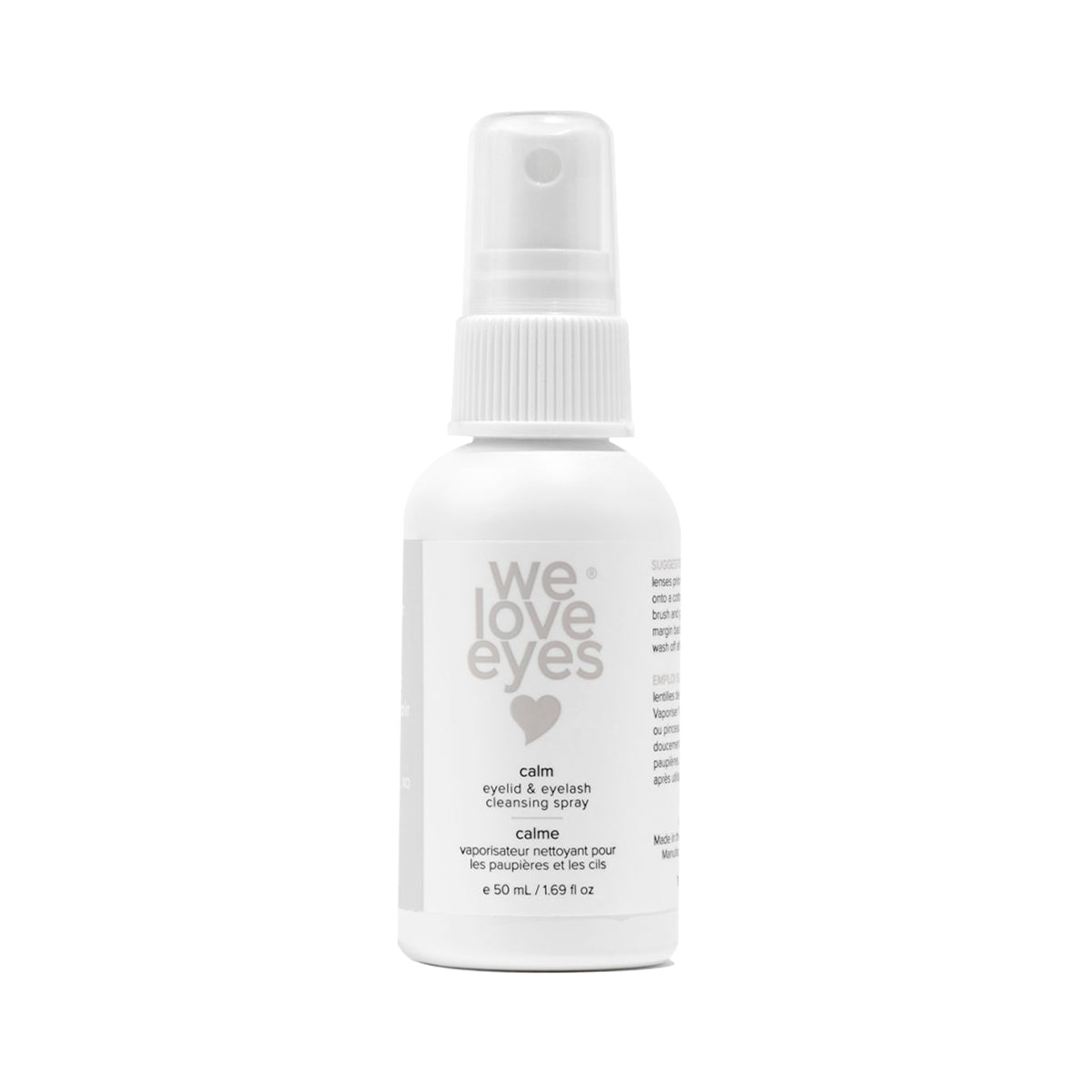 We Love Eyes Calm Eyelid & Eyelash Cleansing Spray with HypoChlorous (50mL Bottle) - Dryeye Rescue