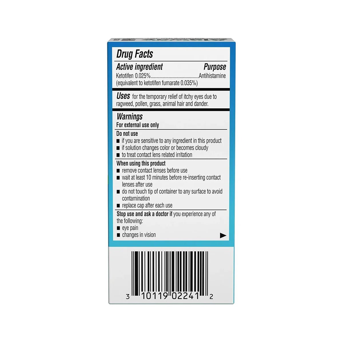Alaway Antihistamine Allergy Eye Drops 10mL (60 Day Supply) - Dryeye Rescue