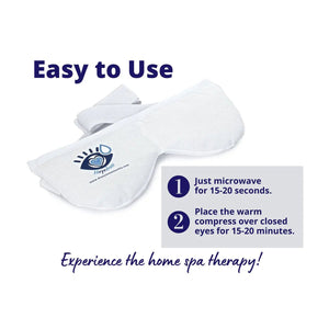 Heyedrate Warm Compress Eye Mask | Reusable Hot & Cold Therapy for Dry Eyes, Puffiness, and Sinus Relief - Dryeye Rescue