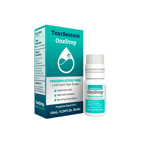 TearRestore OneDrop Preservative Free Eye Drop - Dryeye Rescue