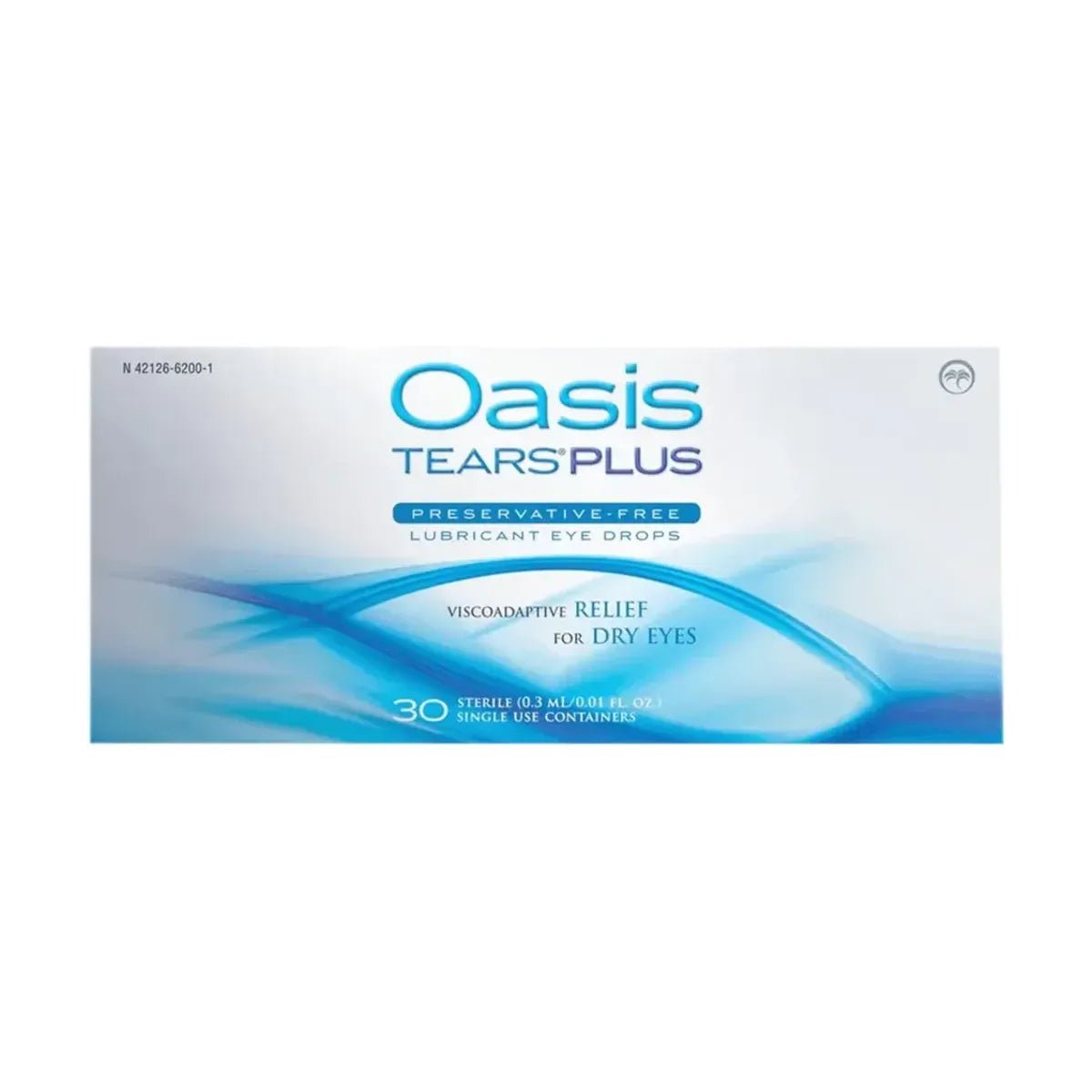 Oasis Tears Plus Preservative-Free Lubricant Eye Drops, 60 Single-Use Vials (2 Boxes of 30) - Dryeye Rescue