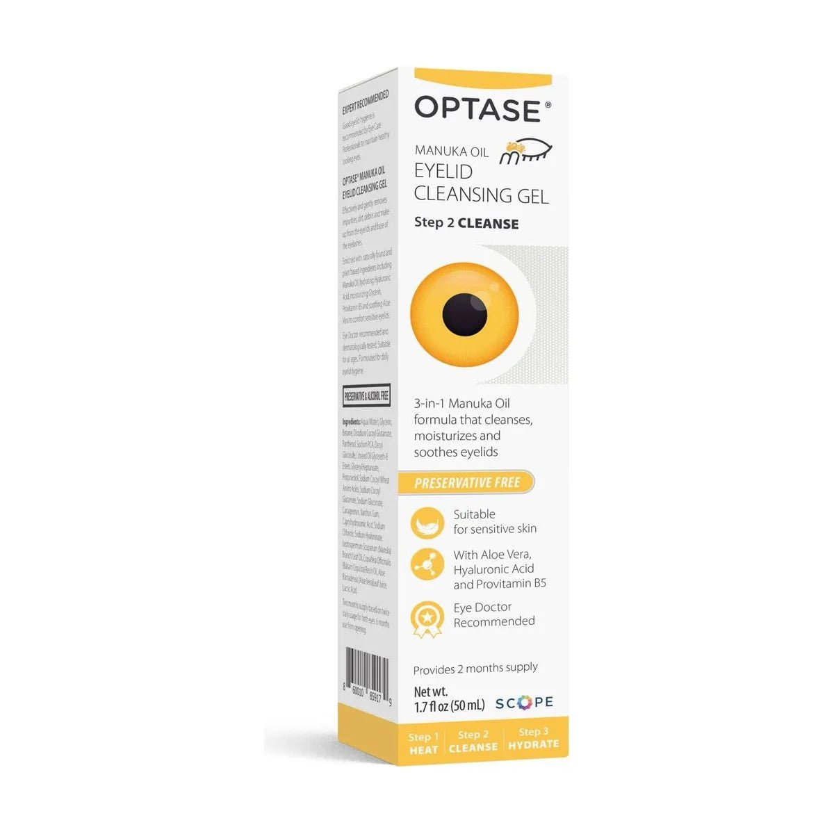Optase Manuka Oil Eyelid Cleansing Gel (50 mL) - Dryeye Rescue