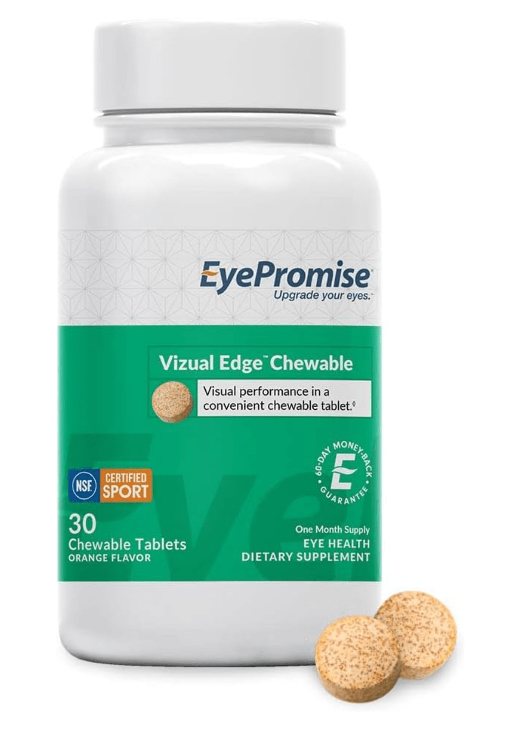 EyePromise Vizual Edge Chewable Eye Vitamin (30 Tablets) - Dryeye Rescue