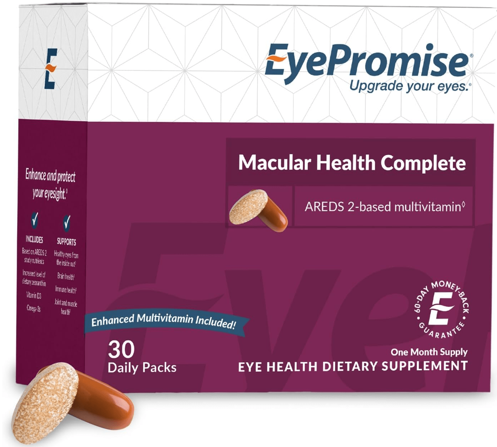 EyePromise Macular Health Complete - 30 - Day Supply with Soft - Gel Pack - Dryeye Rescue