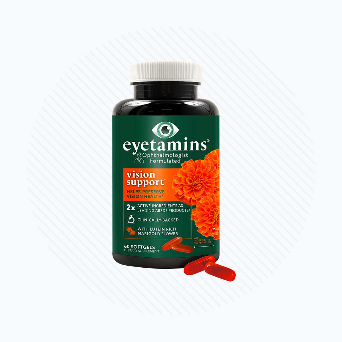 Eyetamins Vision Support - Lutein, Zeaxantin AREDs Macular Support