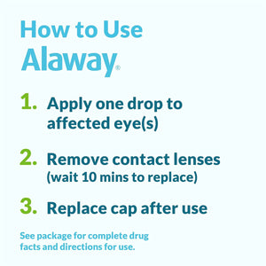 Alaway Antihistamine Allergy Eye Drops 10mL (60 Day Supply) - Dryeye Rescue
