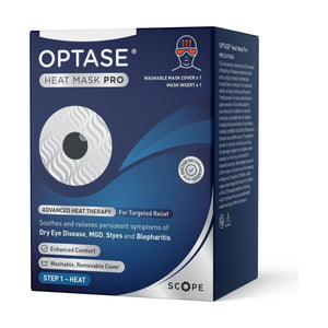 Optase Heat Mask Pro, Microwavable Reusable Eye Mask - Dryeye Rescue
