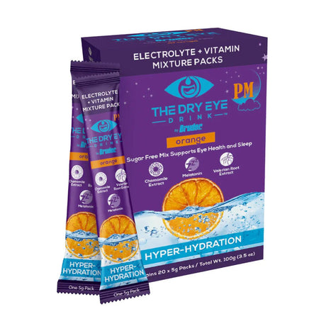 Dry Eye Drink™ PM – Nighttime Hydration + Sleep Support for Dry Eyes (20 Packets) - Dryeye Rescue
