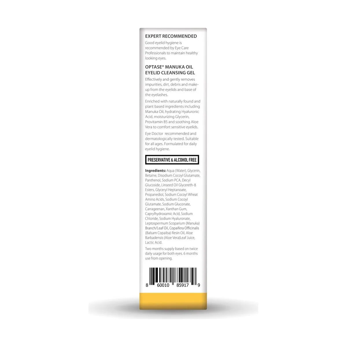 Optase Manuka Oil Eyelid Cleansing Gel (50 mL) - Dryeye Rescue