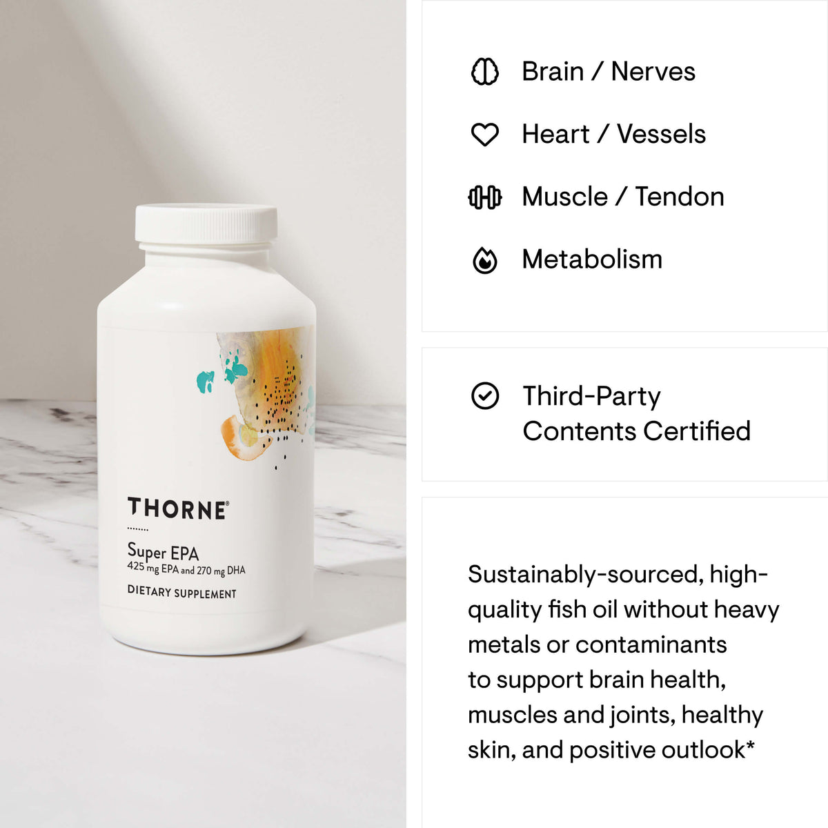 Thorne Super EPA – Heart, Brain & Joint Support (180 ct)