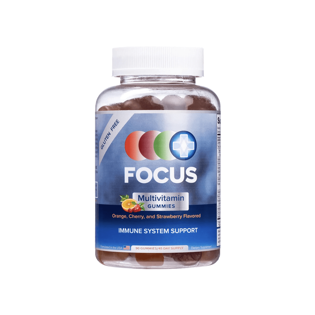 Focus Multivitamin Gummies to Support Overall Health Daily Vitamin (90 Ct, 45 Day Supply) - Dryeye Rescue