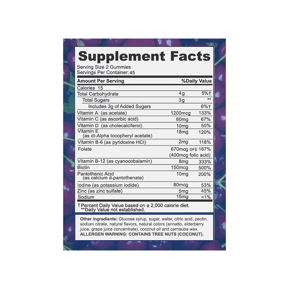 Focus Multivitamin Gummies to Support Overall Health Daily Vitamin (90 Ct, 45 Day Supply) - Dryeye Rescue